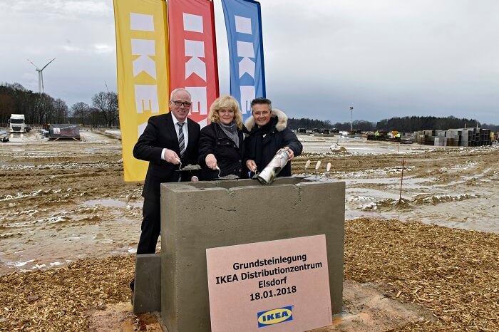 Grundsteinlegung Ikea Distributionszentrum