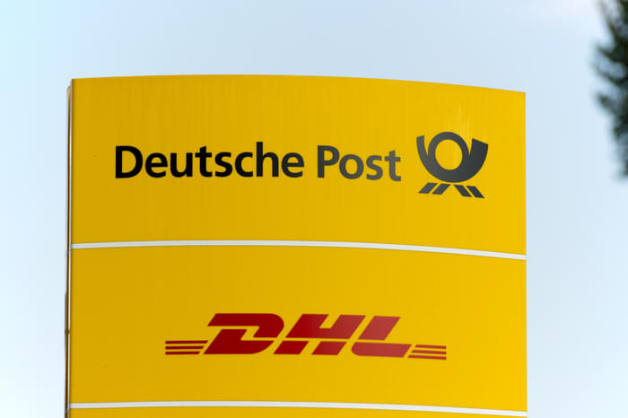 Schild Deutsche Post DHL