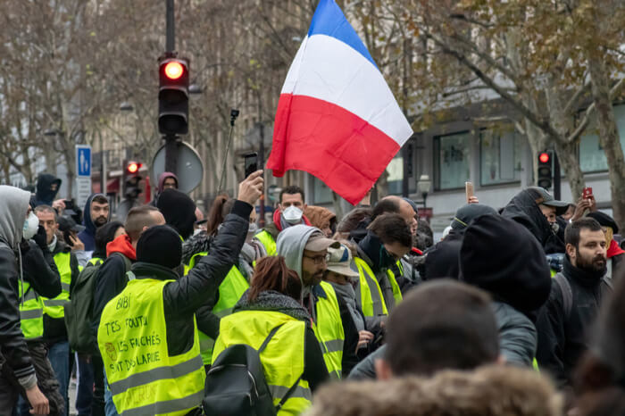 Protest Gelbwesten Frankreich