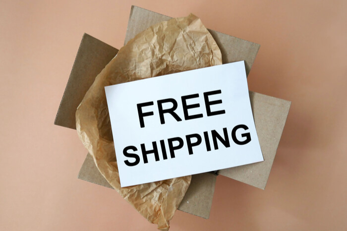Free Shipping Schriftzug