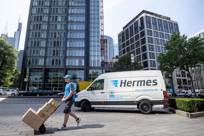Hermes-Zustellung in Frankfurt