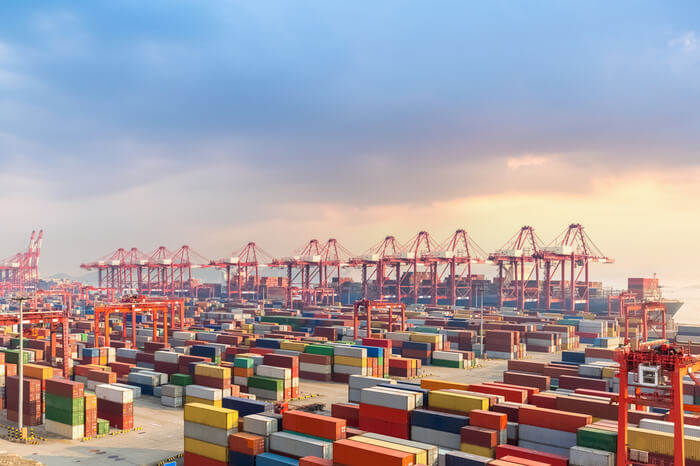 Containerterminal Hafen Shanghai
