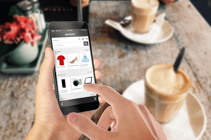Online-Shopping auf dem Smartphone
