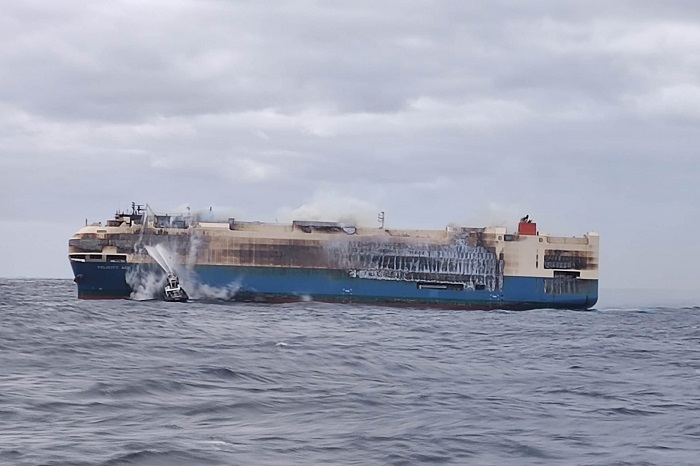 Containerfrachter Felicity Ace / Bild: Marinha Portuguesa