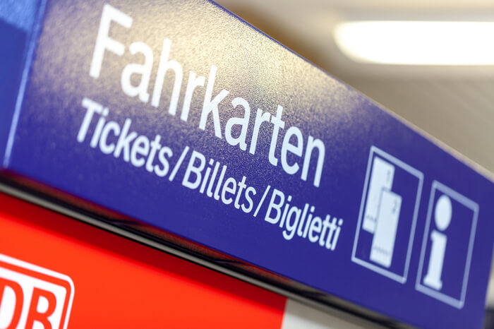 Fahrkarten-Automat der Deutschen Bahn