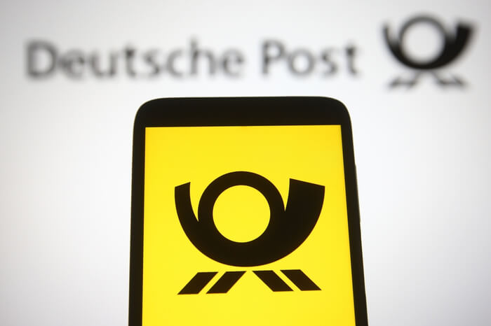 Deutsche Post Logo auf Smartphone