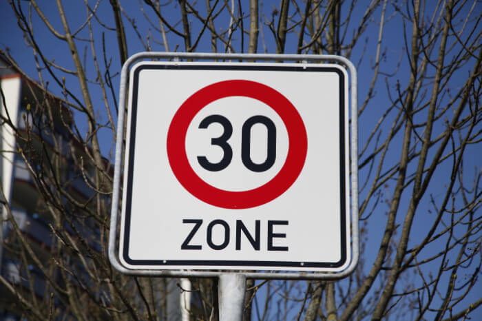 Zone 30 Schild
