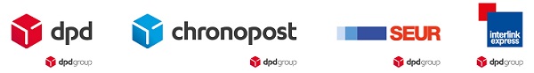 DPDgroup Marken mit neuem Logo