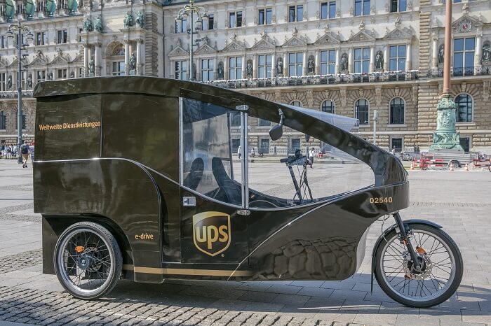 UPS Fahrradzustellung