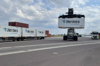 Hermes Container für Schienentransport
