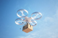 Drohne liefert Paket