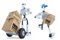 Roboter liefern Pakete aus
